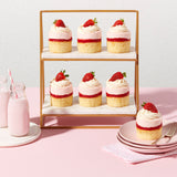 Gâteau à la mousse de fraises