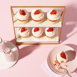 Gâteau à la mousse de fraises