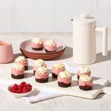 Mini White Chocolate Raspberry Cheesecake