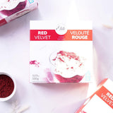 Gâteau velours rouge à servir