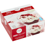 Gâteau velours rouge à servir